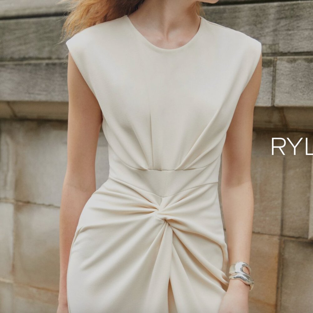 Tanya Taylor Ryland Dress in Cream, Size 6